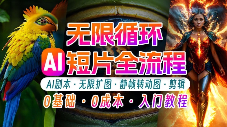 AI剪辑无限循环画面：新手轻松月入上万的秘技【揭秘】-小艾网创