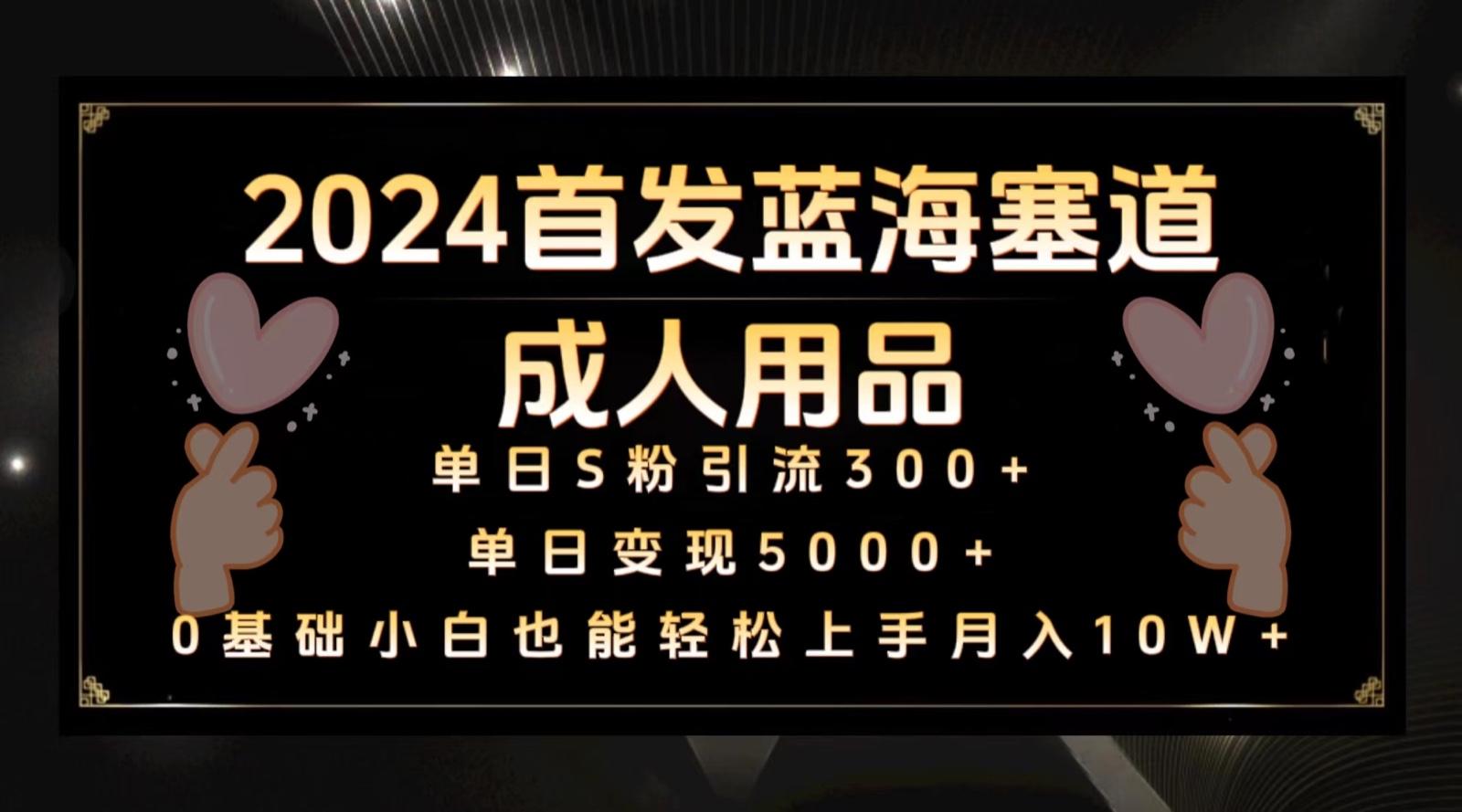 2024首发蓝海塞道成人用品，月入10W+保姆教程-小艾网创