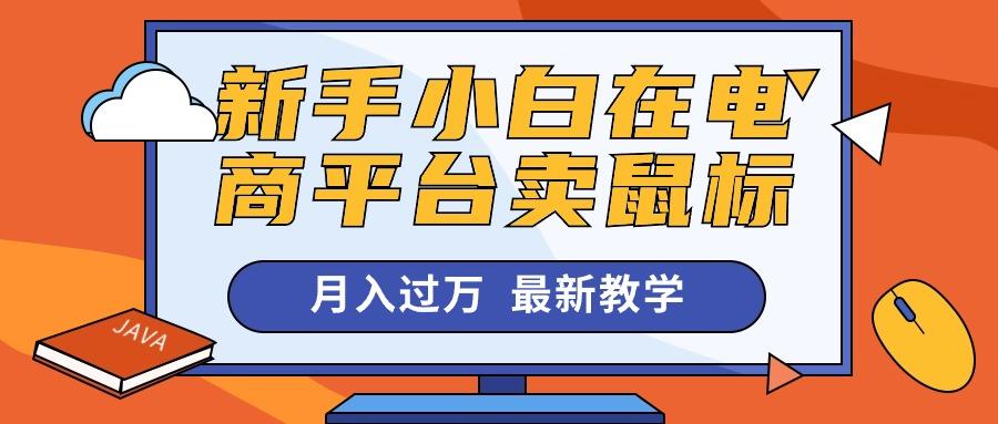 新手小白在电商平台卖鼠标月入过万，最新赚钱教学-小艾网创