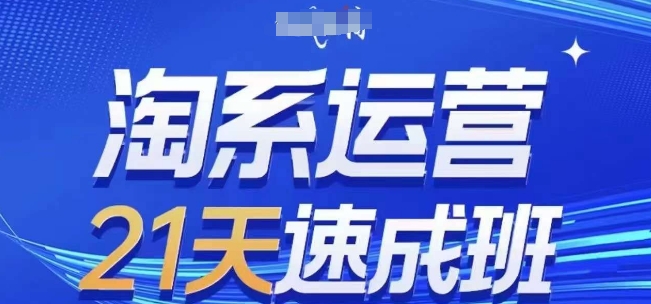 淘系运营21天速成班(更新25年2月)，0基础轻松搞定淘系运营，不做假把式-小艾网创