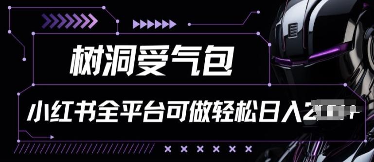 小红书等全平台树洞受气包项目，轻松日入一两张【揭秘】-小艾网创