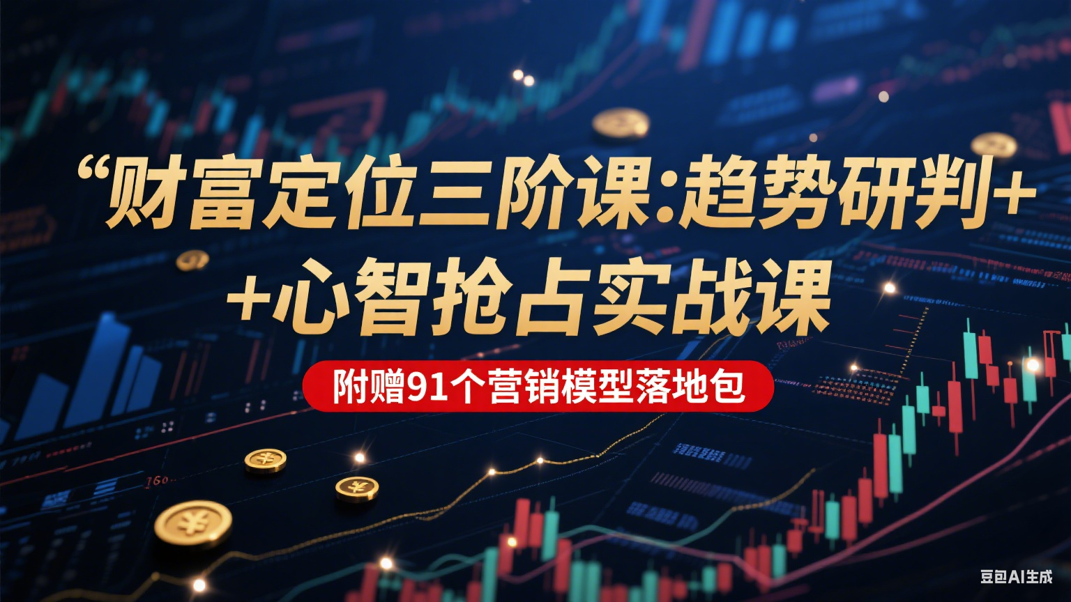 图片[1]-财富定位三阶：趋势研判 + 心智抢占实战课，附赠91个营销模型落地包-策里行间