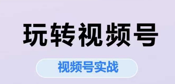 玩转视频号，视频号实战系列课-小艾网创