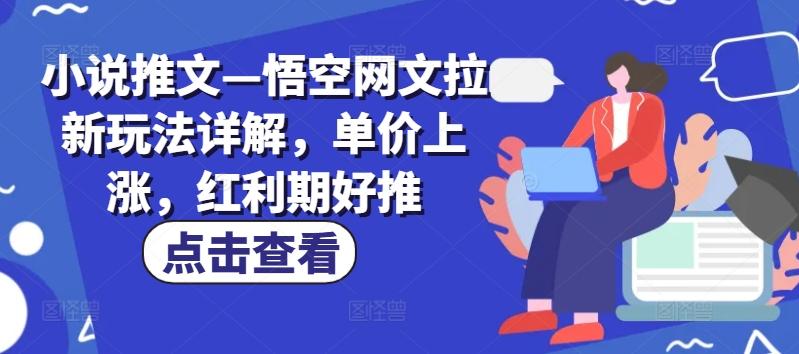 小说推文—悟空网文拉新玩法详解，单价上涨，红利期好推-小艾网创