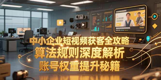中小企业短视频获客全攻略，算法规则深度解析，账号权重提升秘籍-小艾网创