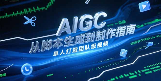 AIGC视频制作指南，从脚本生成到剪辑全流程，单人打造团队级视频-小艾网创