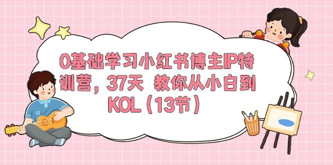 0基础学习小红书博主IP特训营，37天 教你从小白到KOL(13节-小艾网创