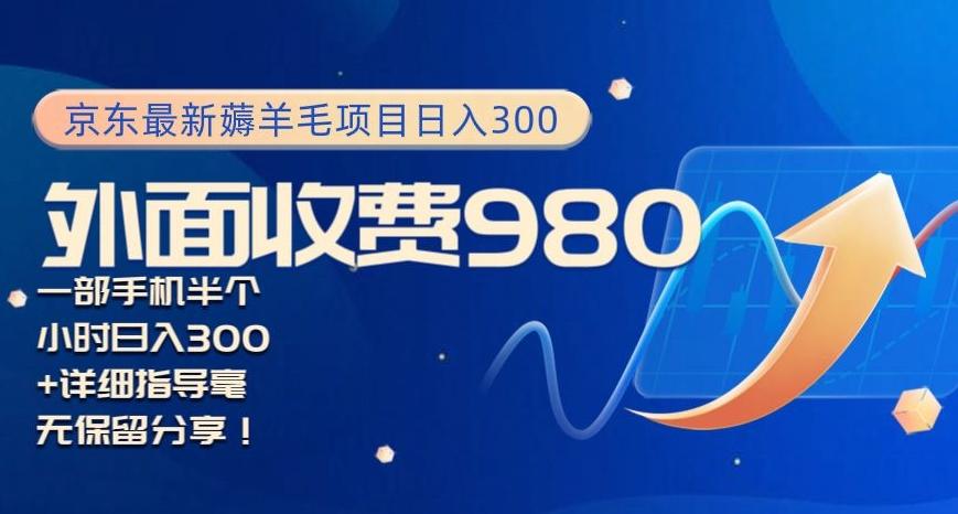 京东最新薅羊毛项目小白怎么做到日入300+一部手机半小时搞定-小艾网创