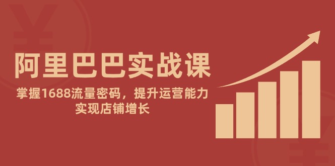 阿里巴巴实战课：掌握1688流量密码，提升运营能力，实现店铺增长-小艾网创